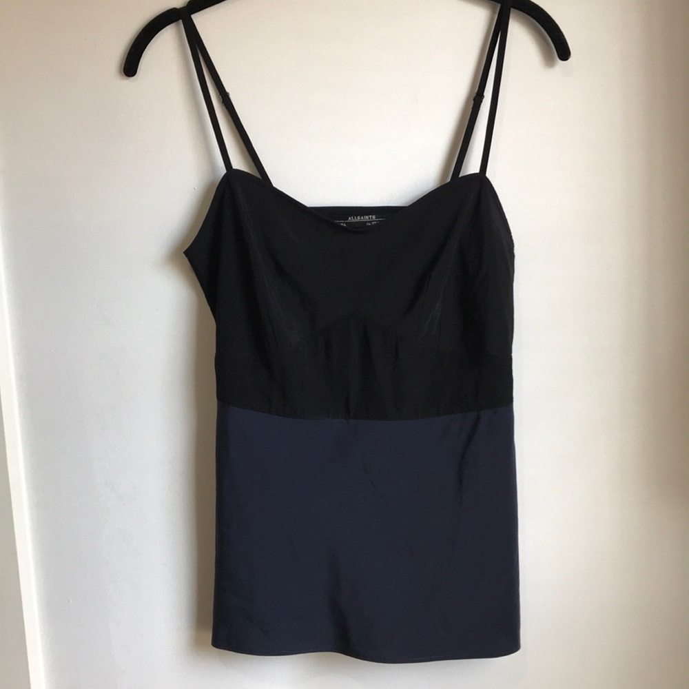 AllSaints bustier tank cami